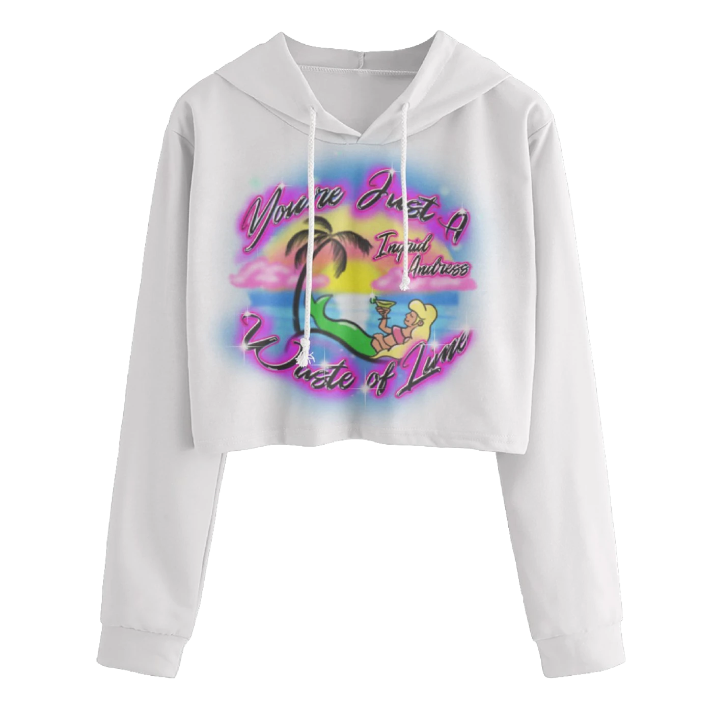 Ingrid Andress Waste of Lime Crop Hoodie