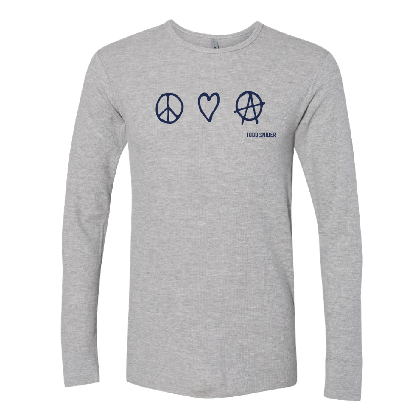Todd Snider P, L & A Thermal Long Sleeve Shirt - Gray