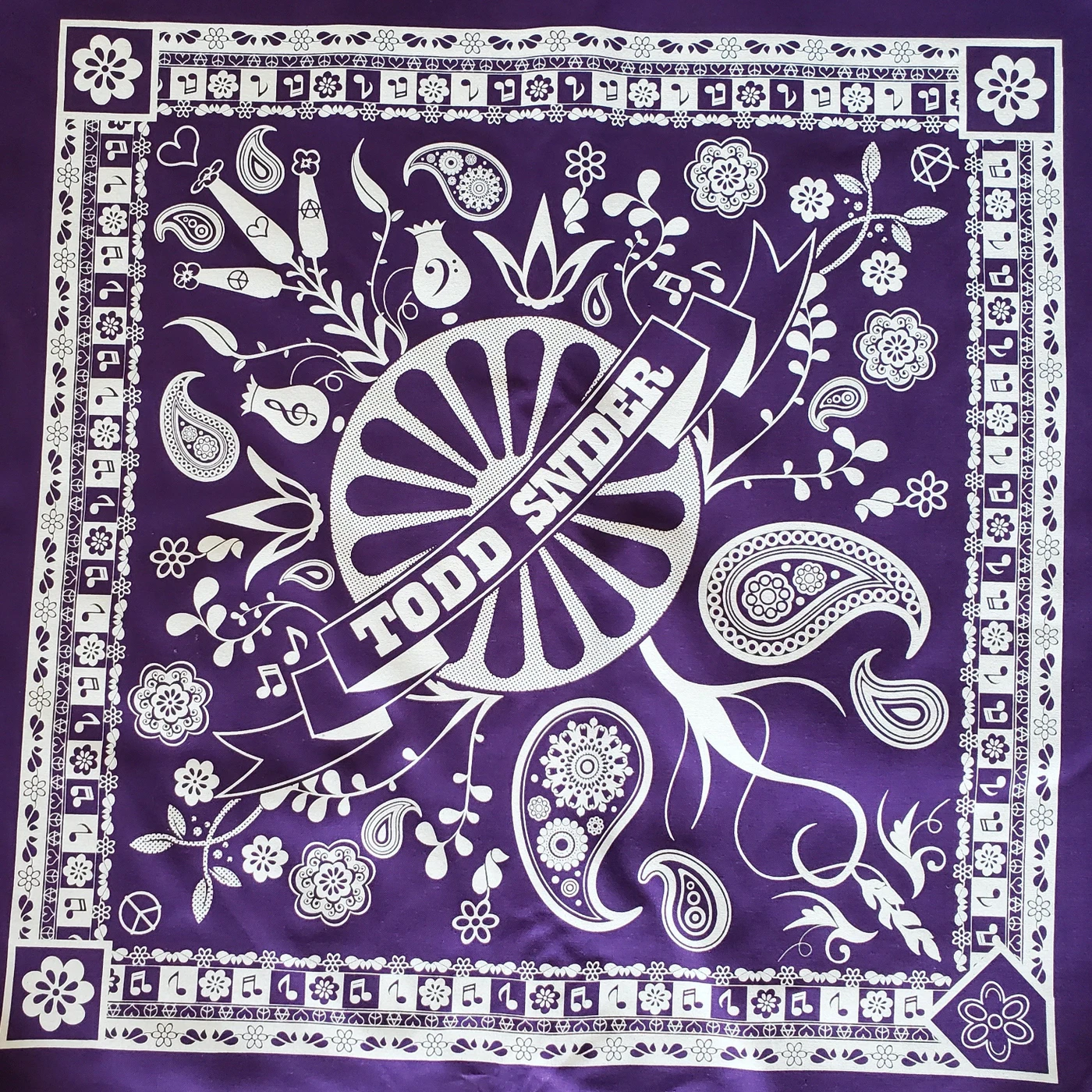 Todd Snider Bandana - Purple