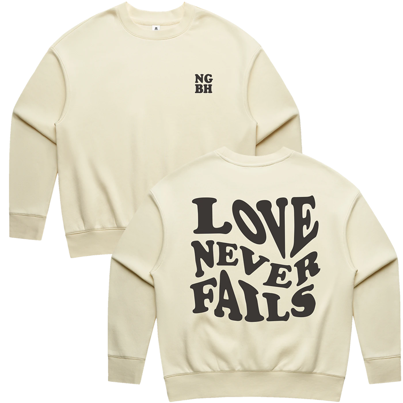 Natalie Grant Love Never Fails Crewneck - Butter