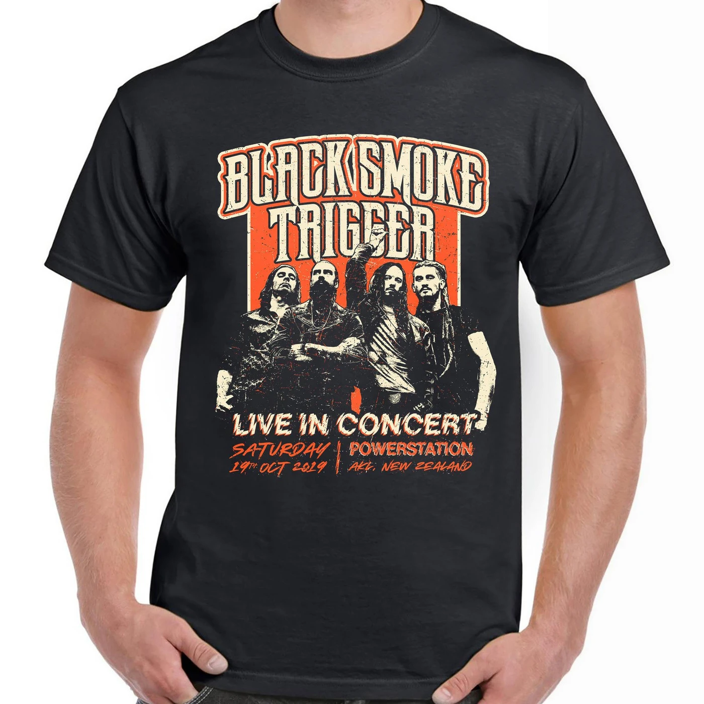 Black Smoke Trigger - Retro Live In Concert Shirt