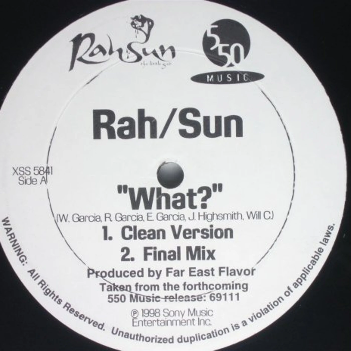 Rah-Sun WHAT (X3) Vinyl Record
