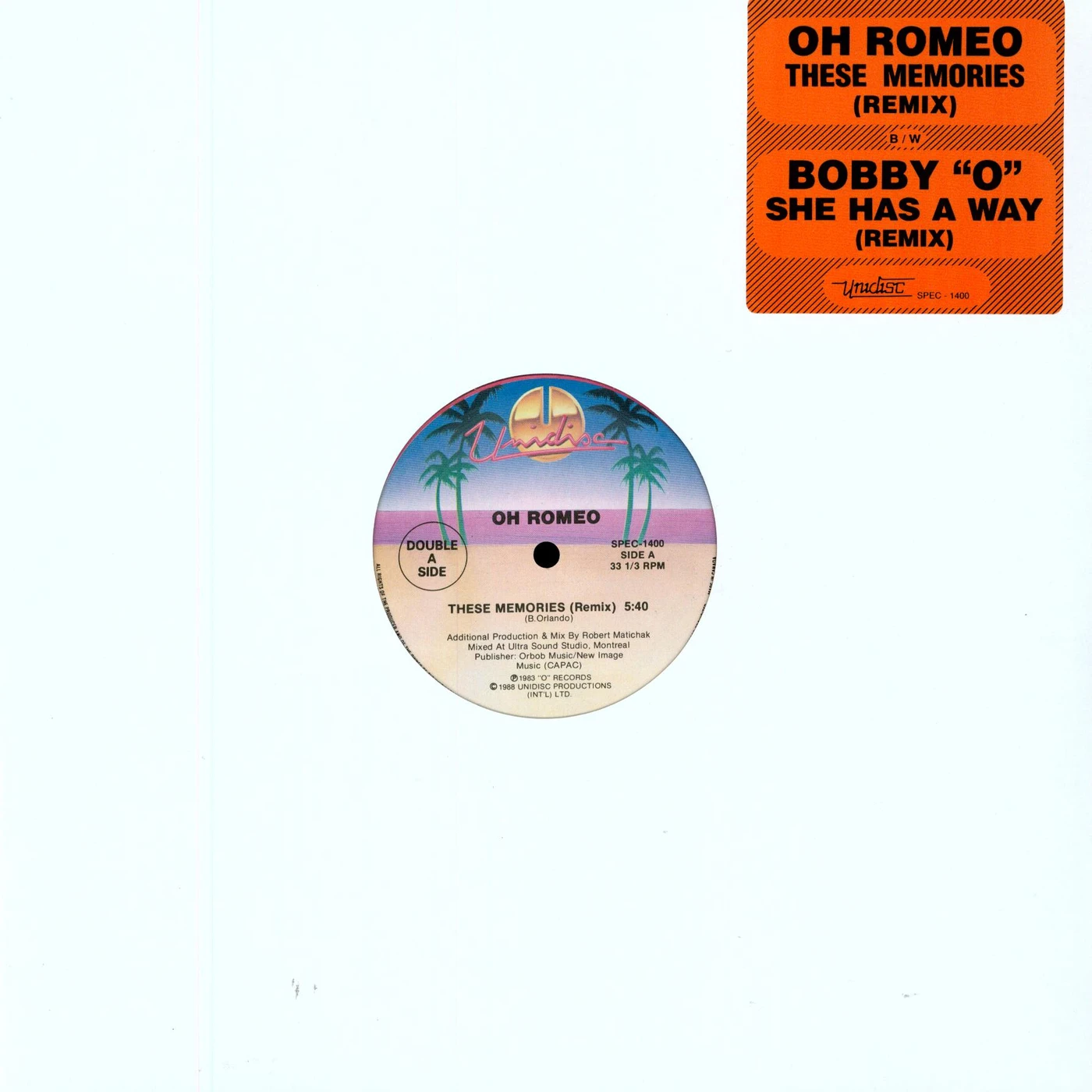 Oh Romeo These Memories Vinyl Record
