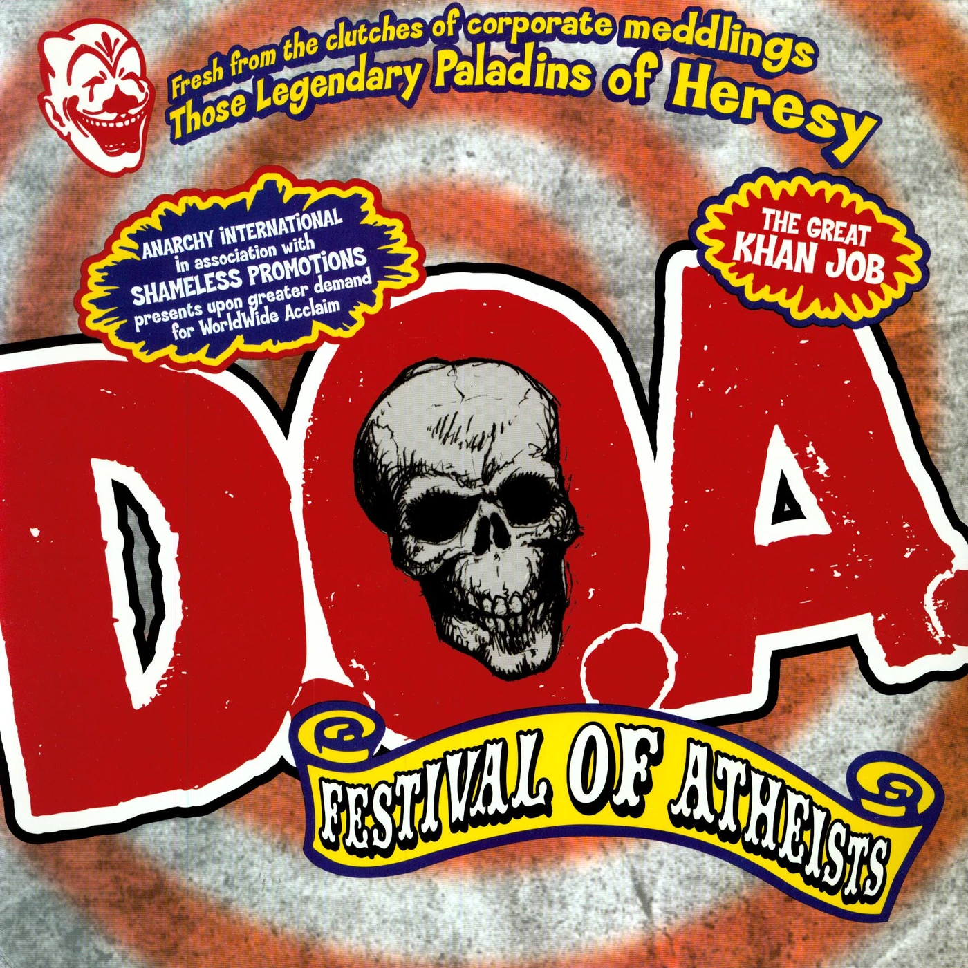 D.O.A. FESTIVAL OF ATHIESTS CD