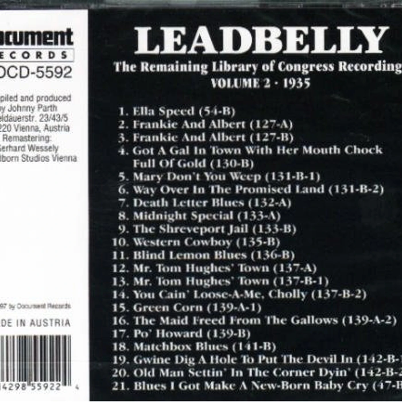 LEADBELLY 2 CD