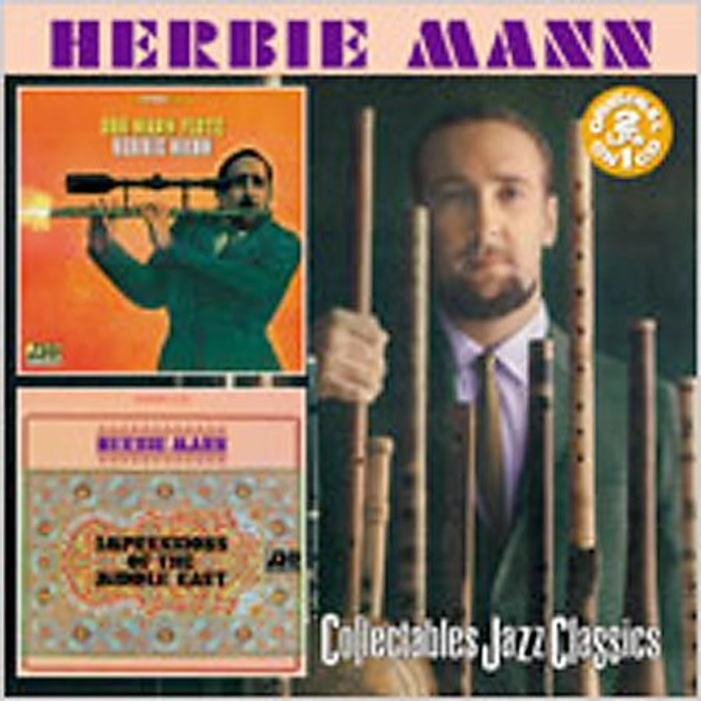 Herbie Mann OUR MAN FLUTE / IMPRESSIONS OF THE MIDDLE EAST CD