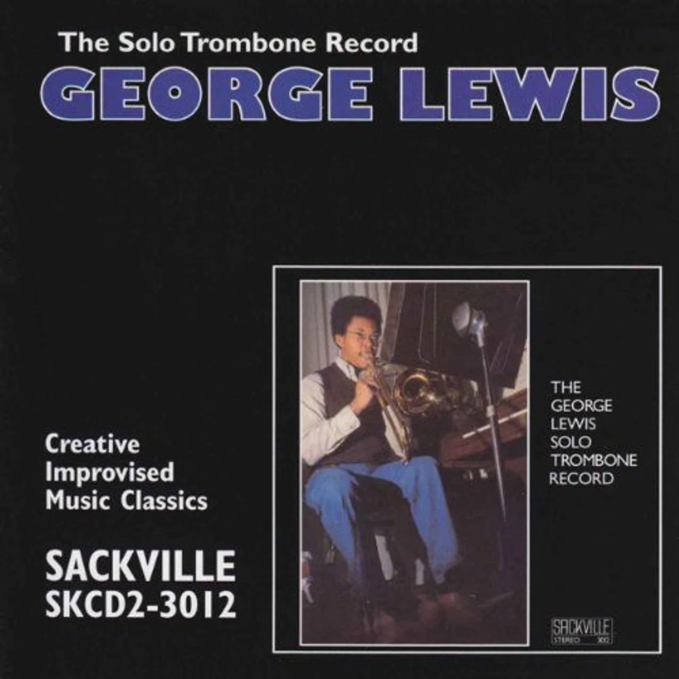George Lewis SOLO TROMBONE RECORD CD