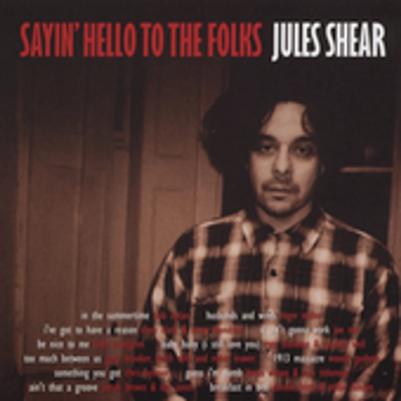 Jules Shear SAYIN HELLO TO THE FOLKS CD