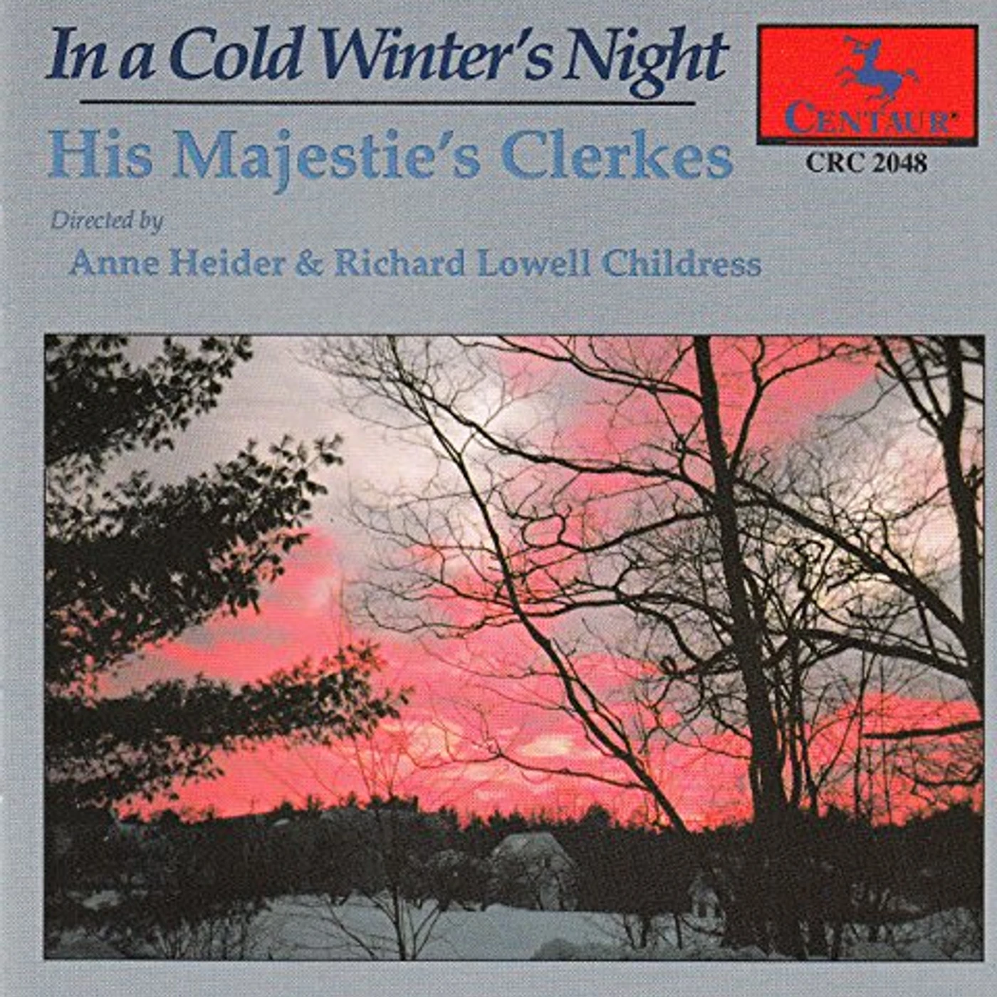 His Majestie's Clerkes IN A COLD WINTER'S NIGHT: CHRISTMAS CHORAL MUSIC CD