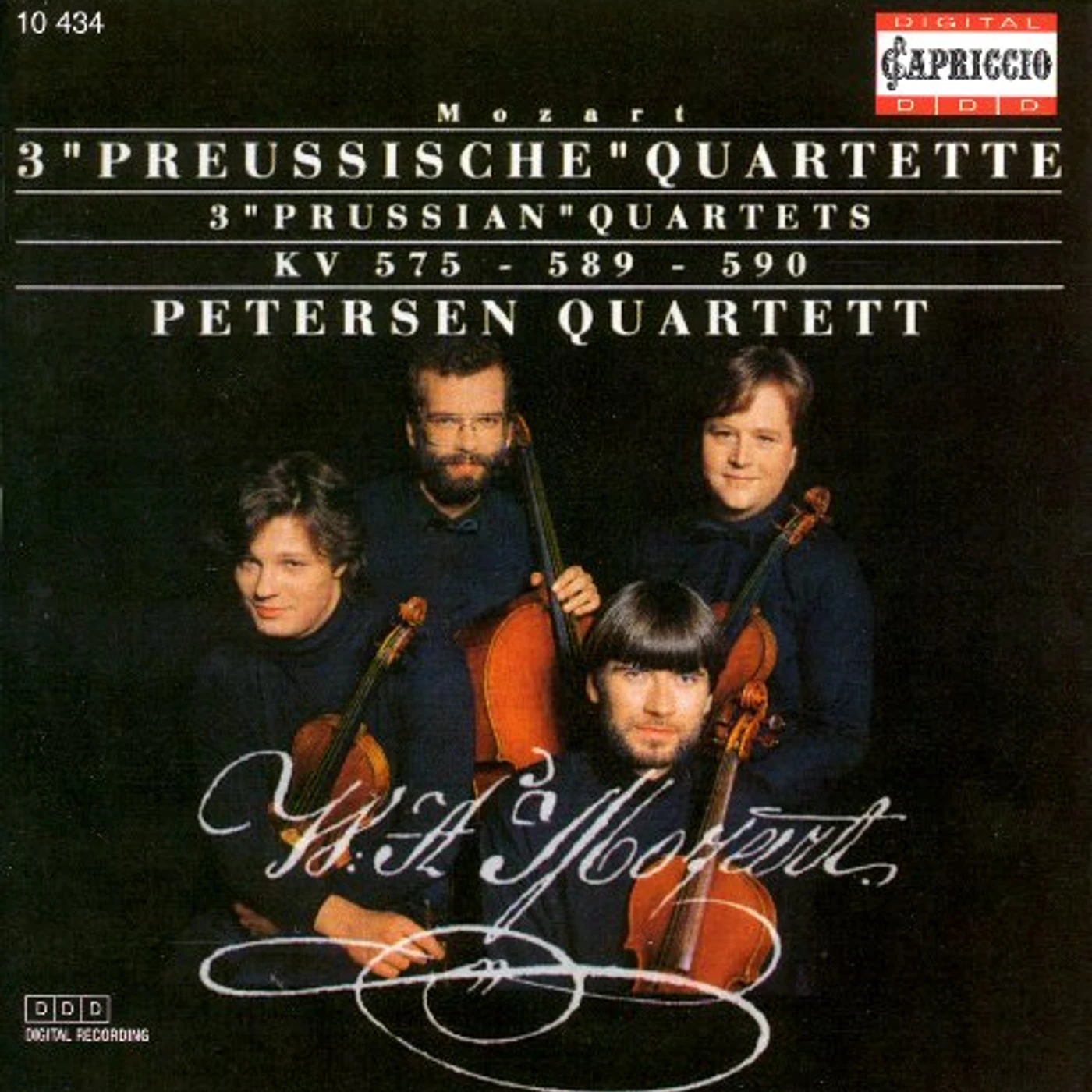 Wolfgang Amadeus Mozart 3 PRUSSIAN QUARTETS CD