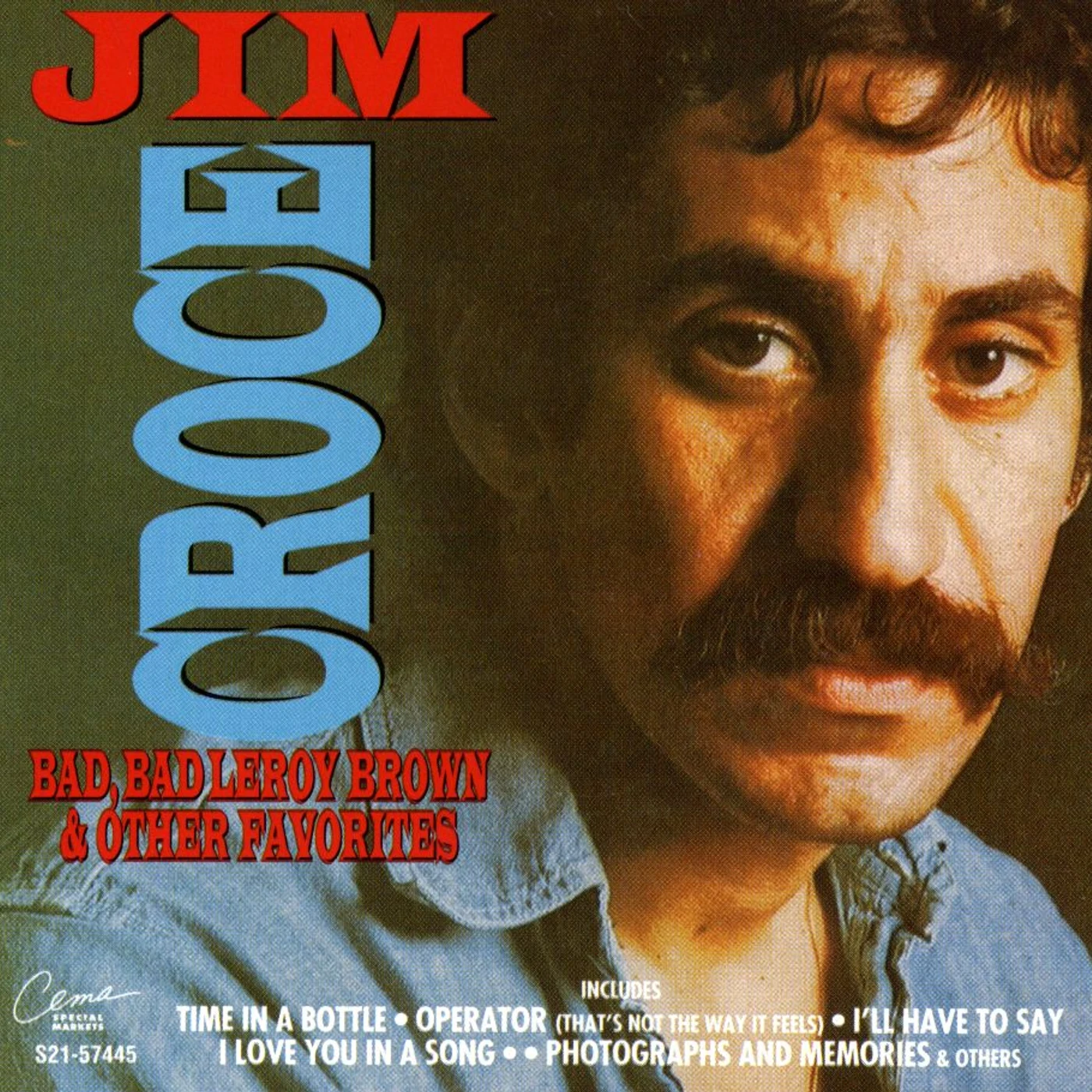Jim Croce BAD BAD LEROY BROWN & OTHER HITS CD