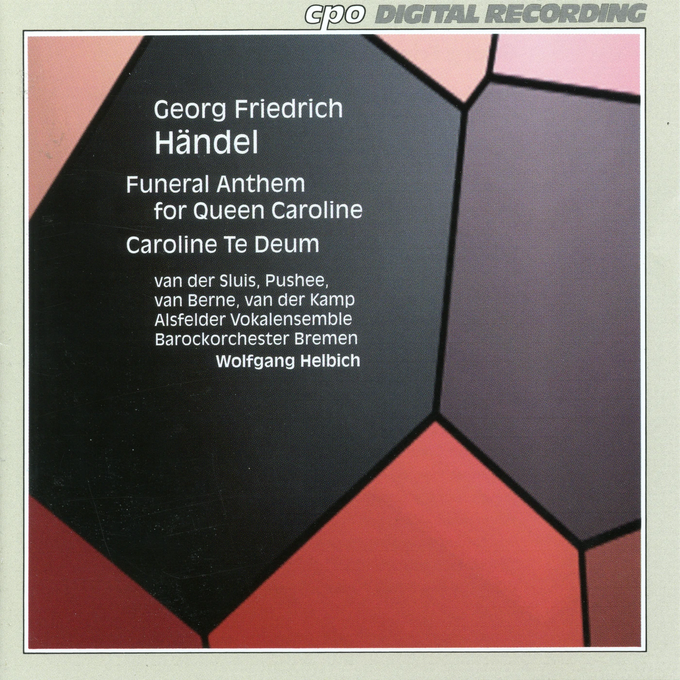 Handel ANTHEM FOR QUEEN CAROLINE CD