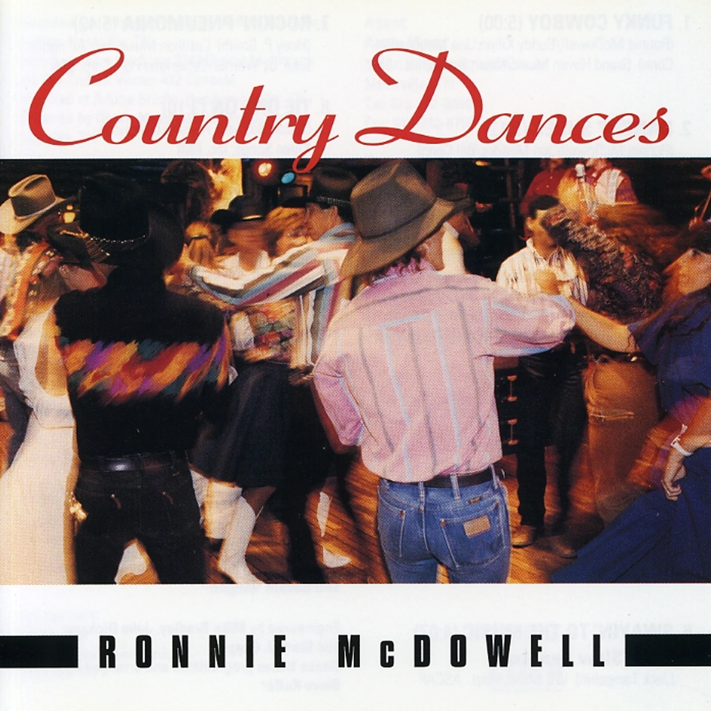 Ronnie McDowell COUNTRY DANCES CD