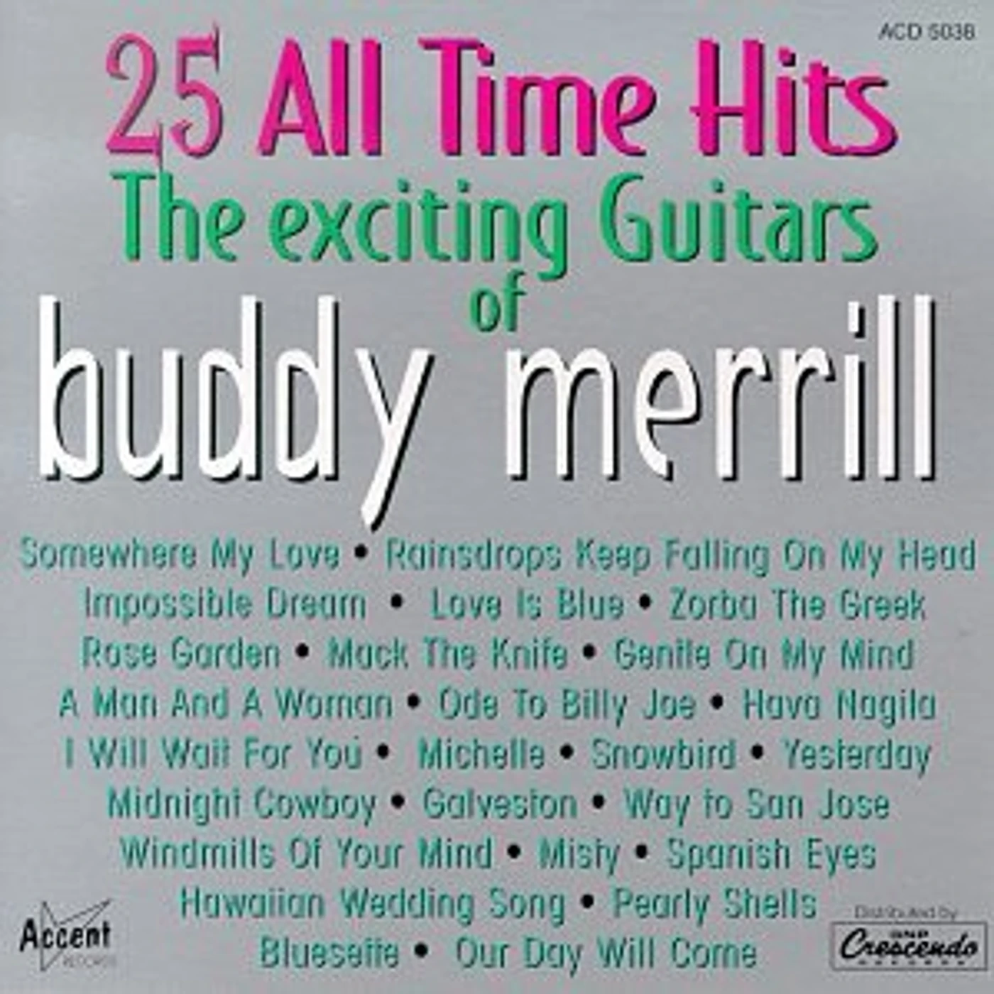 Buddy Merrill EXCITING GUITARS CD