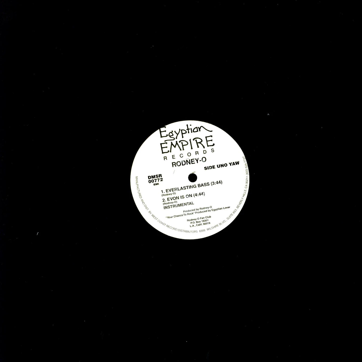 Rodney-O & Joe Cooley EVERLASTING BASS Vinyl Record