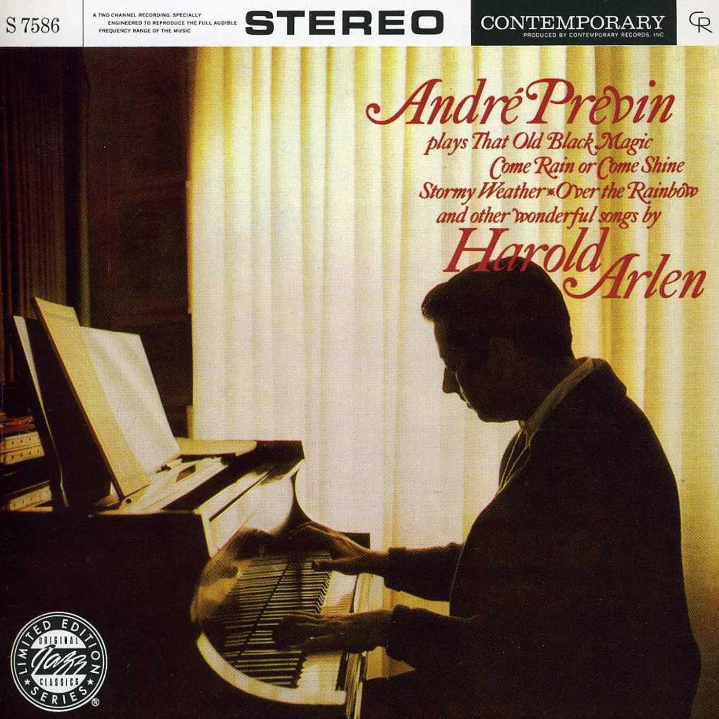 Andre Previn PLAYS SONGS BY HAROLD ARLEN CD