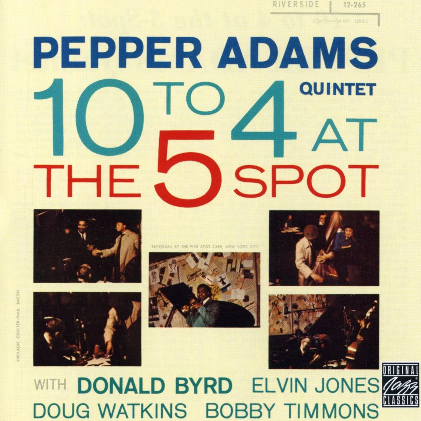 Pepper Adams 10 TO 4 AT THE 3-SPOT CD