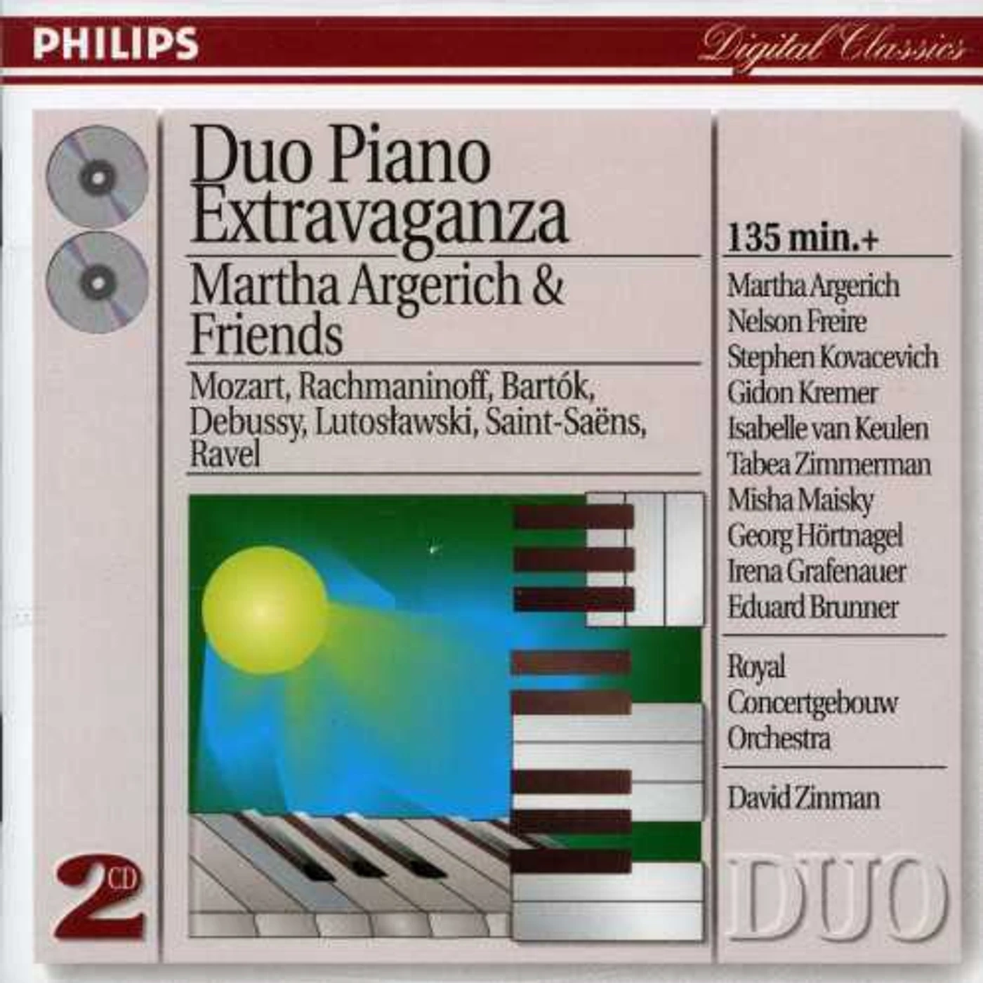 Martha Argerich DUO PIANO EXTRAVAGANZA CD