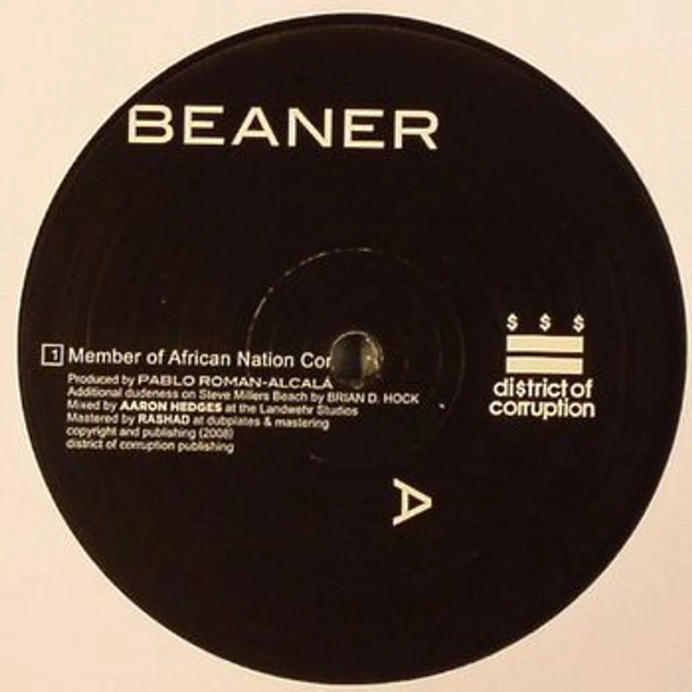 Beaner PERSONALITIES Vinyl Record