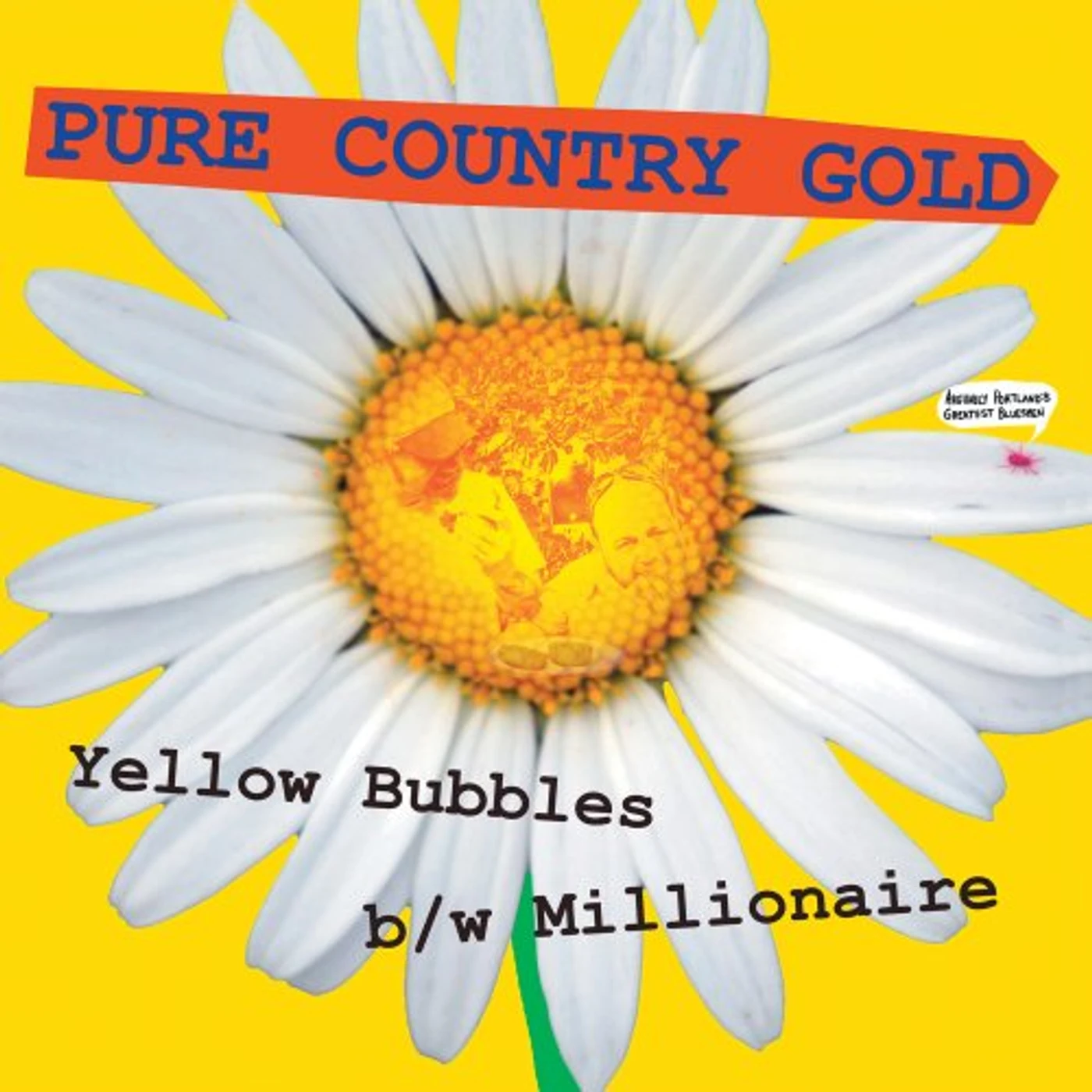 Pure Country Gold Yellow bubbles Vinyl Record