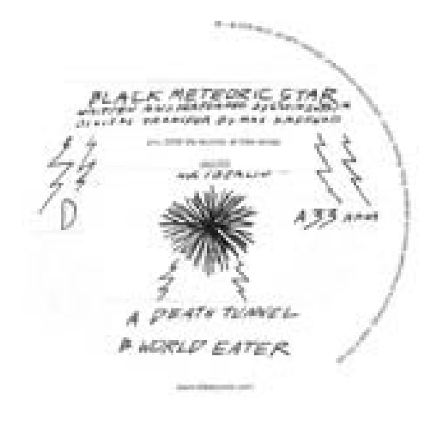 Black Meteoric Star Death Tunnel Vinyl Record