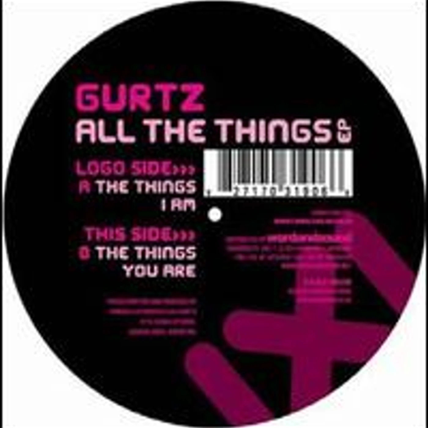 Gurtz ALL THE THINGS Vinyl Record