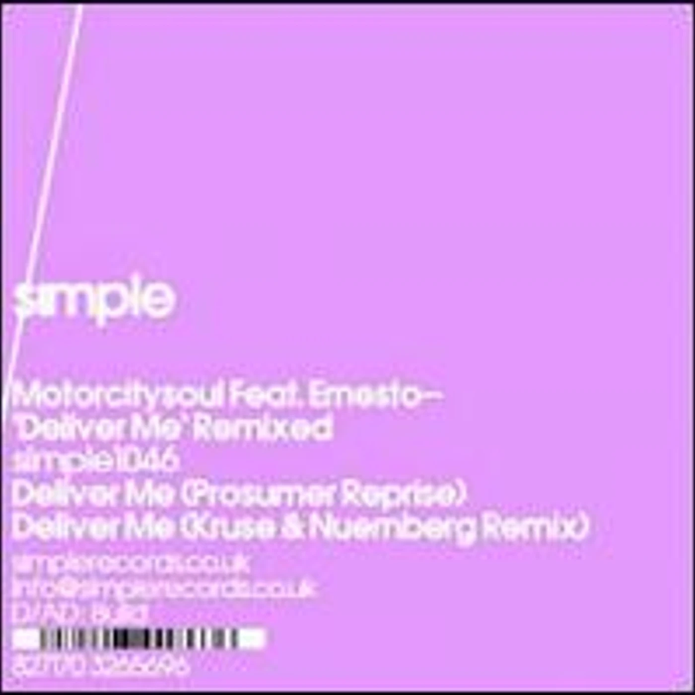 Motorcitysoul Deliver Me Remixed Vinyl Record