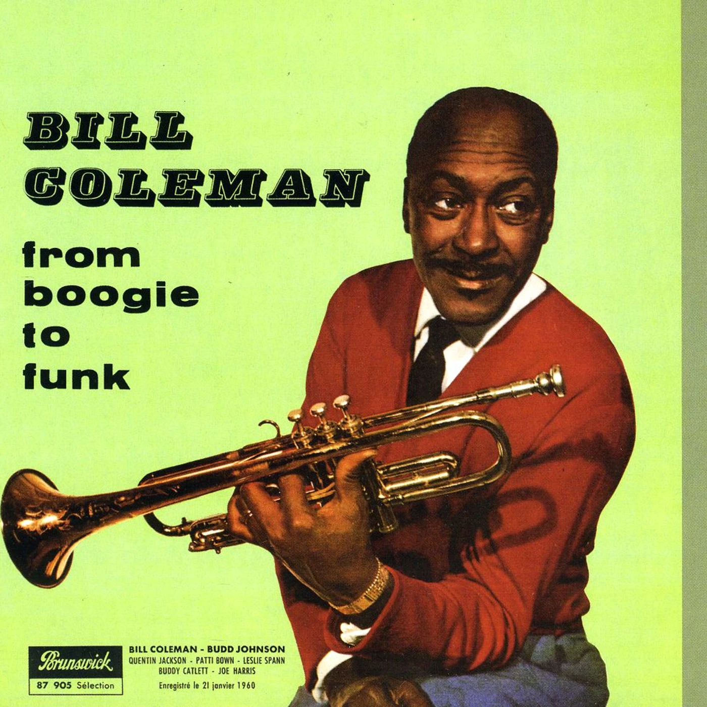 Bill Coleman FROM BOOGIE TO FUNK CD