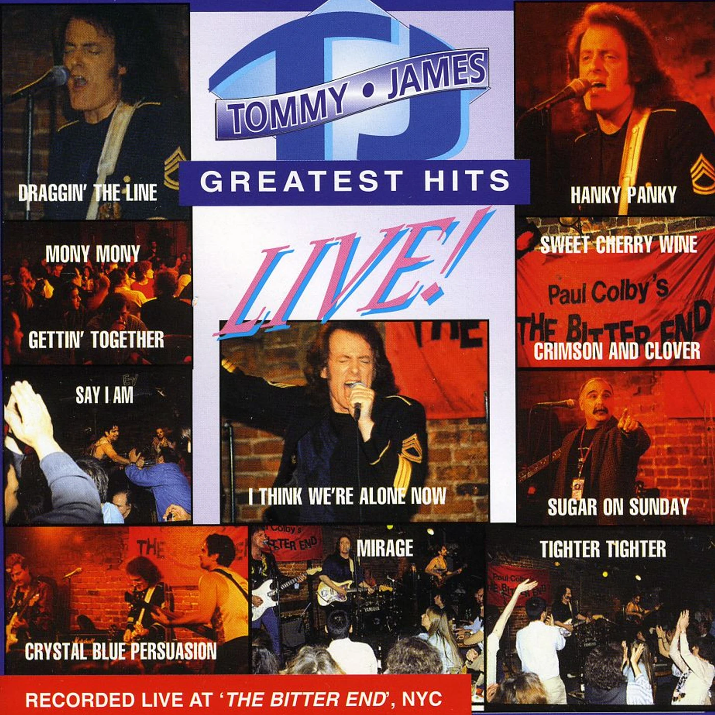 Tommy James GREATEST HITS LIVE CD