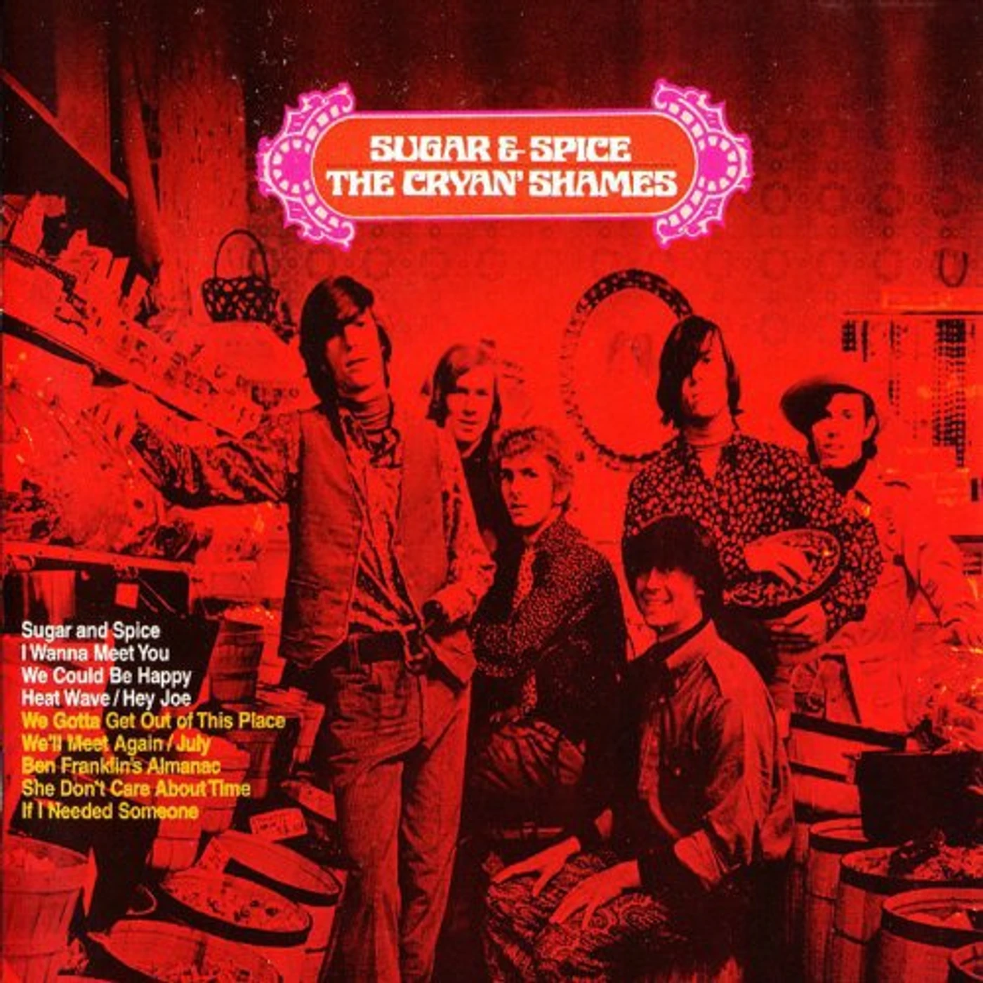 Cryan' Shames Sugar and Spice Vinyl Record