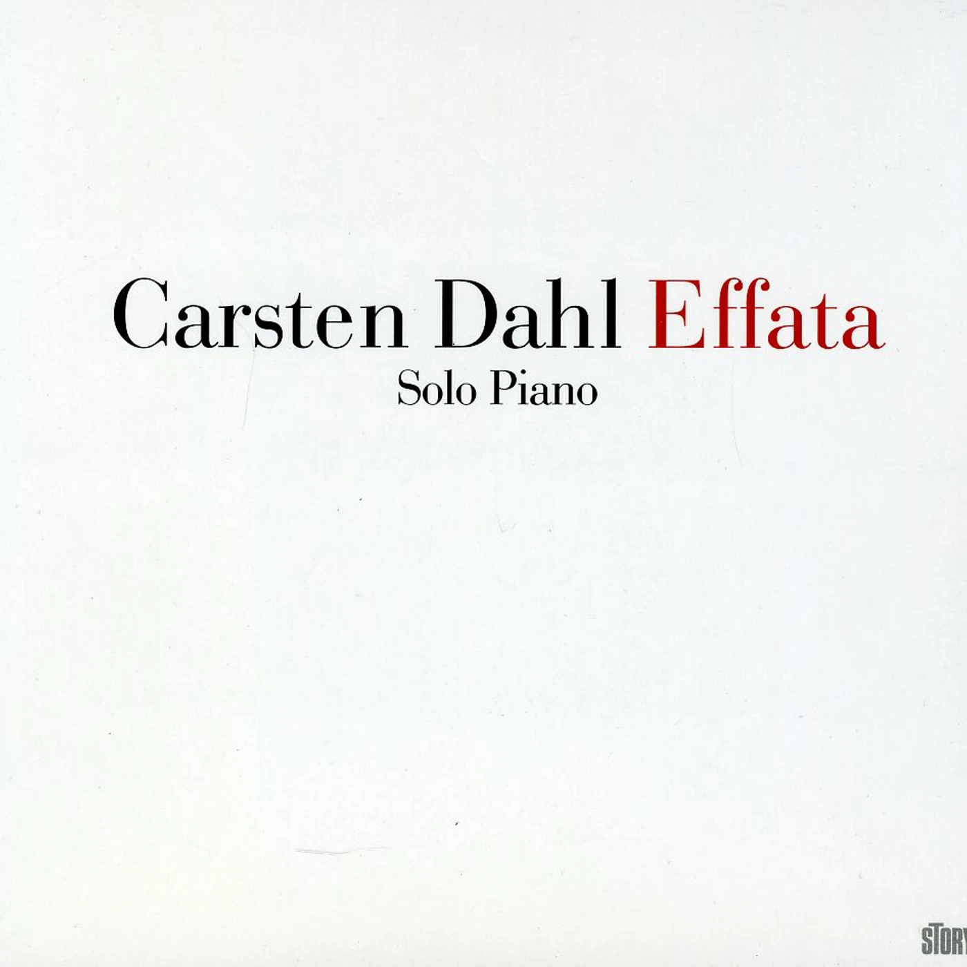Carsten Dahl EFFATA CD