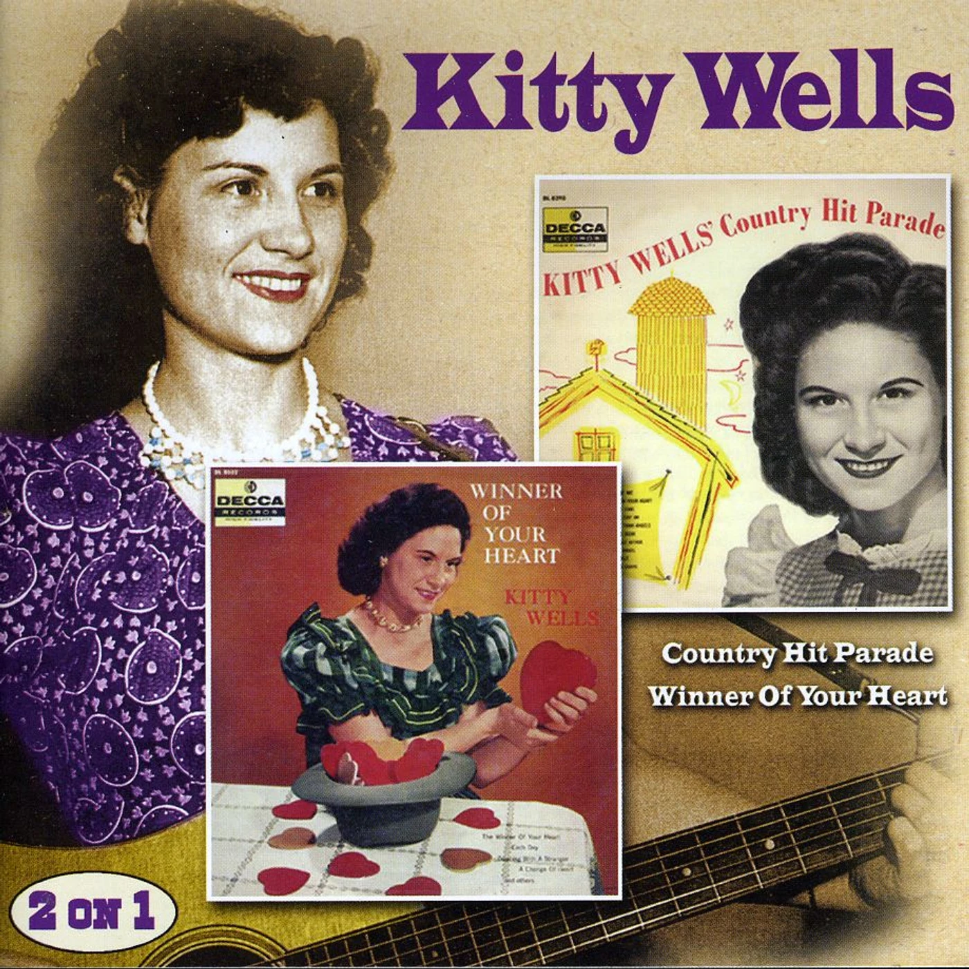 Kitty Wells COUNTRY HIT PARADE / WINNER OF YOUR HEART CD