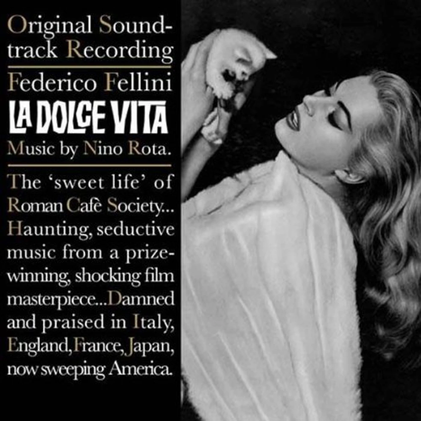 Nino Rota FELLINIS LA DOLCE VITA Vinyl Record