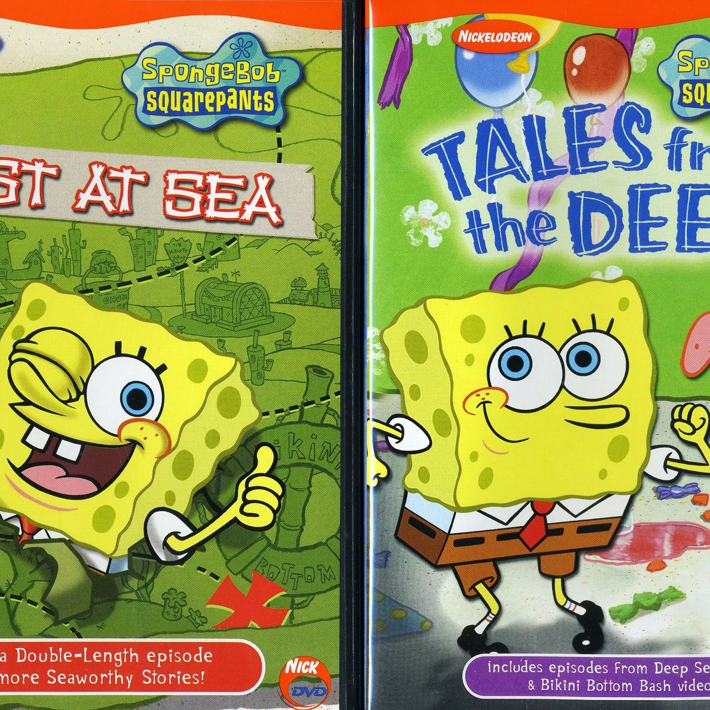 Spongebob Squarepants LOST AT SEA / TALES FROM THE DEEP DVD