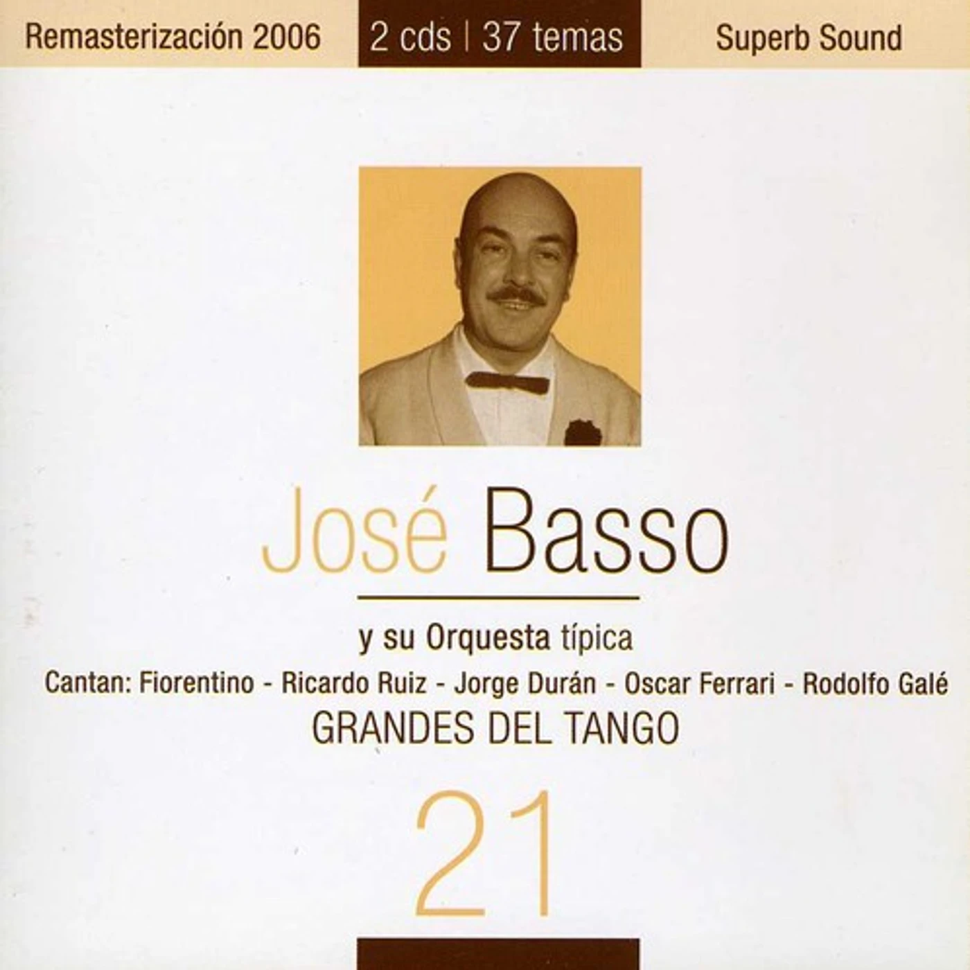 Jose Basso GRANDES DEL TANGO 21 CD