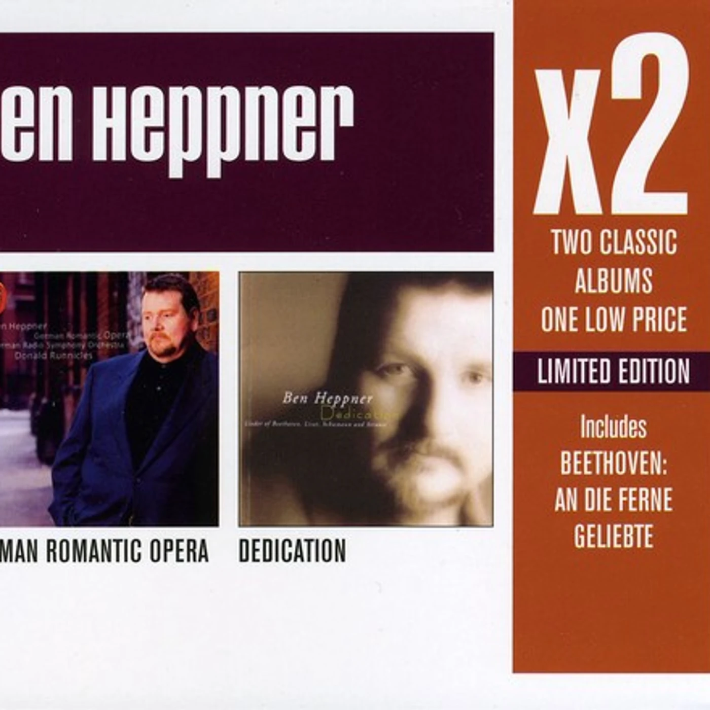 Ben Heppner GERMAN ROMANTIC OPERA / DEDICATION CD