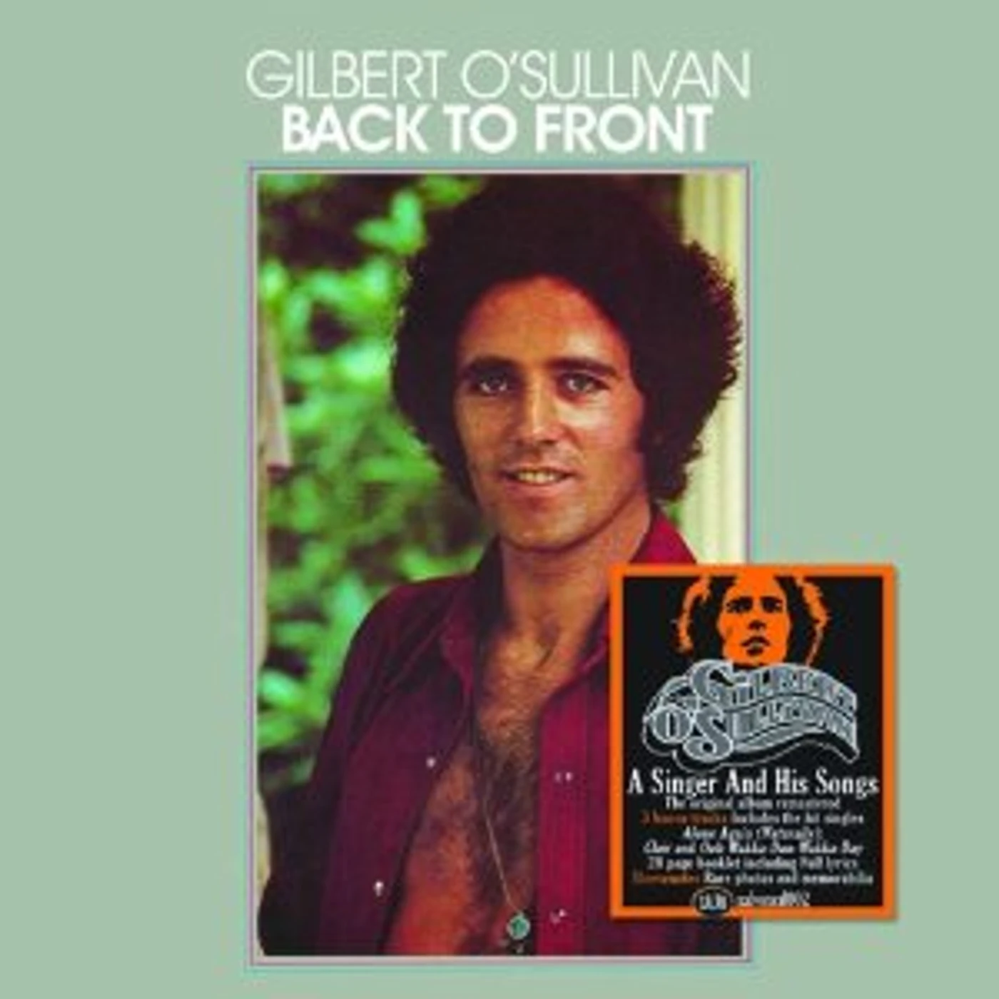 Gilbert O'Sullivan BACK TO FRONT CD
