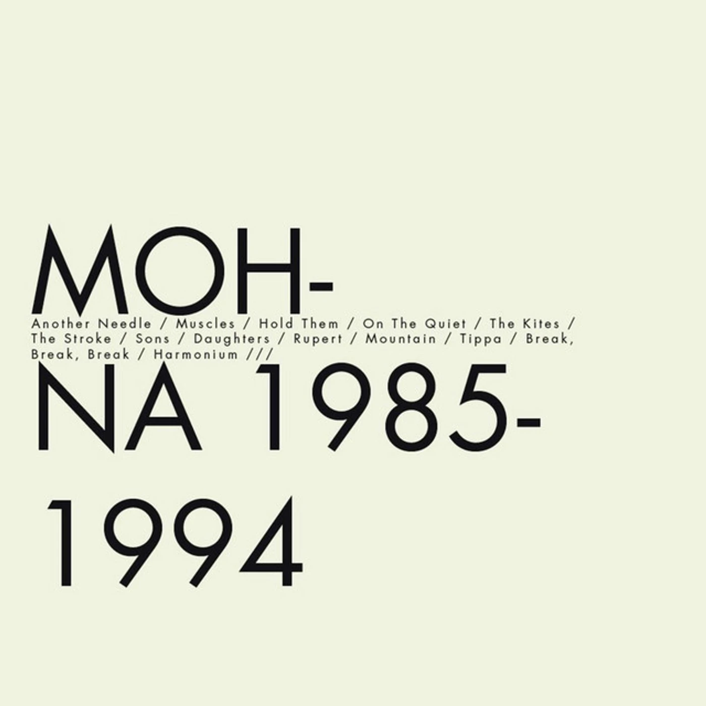 Mohna 1985 - 1994 Vinyl Record