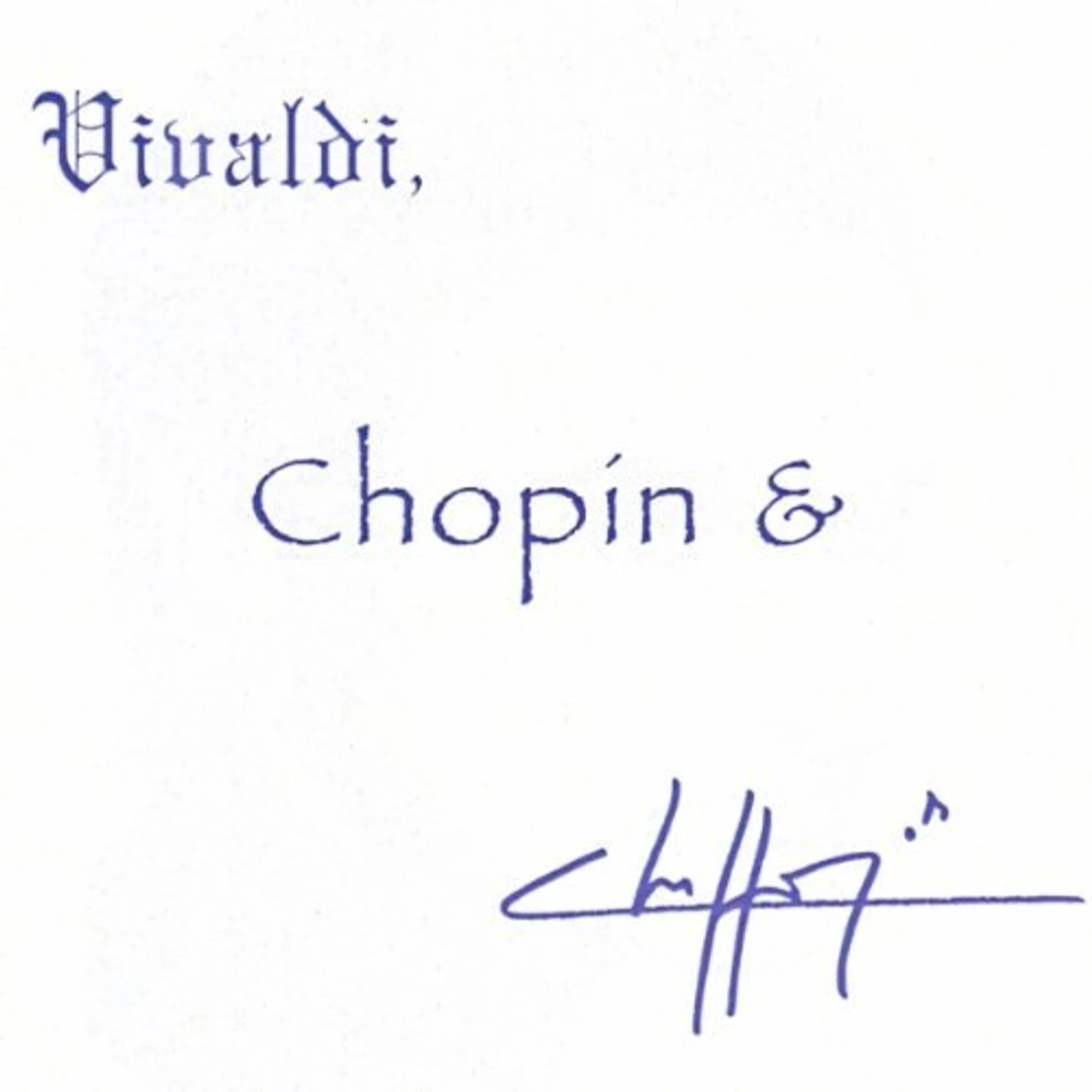 VIVALDI CHOPIN & CHIFFON CD