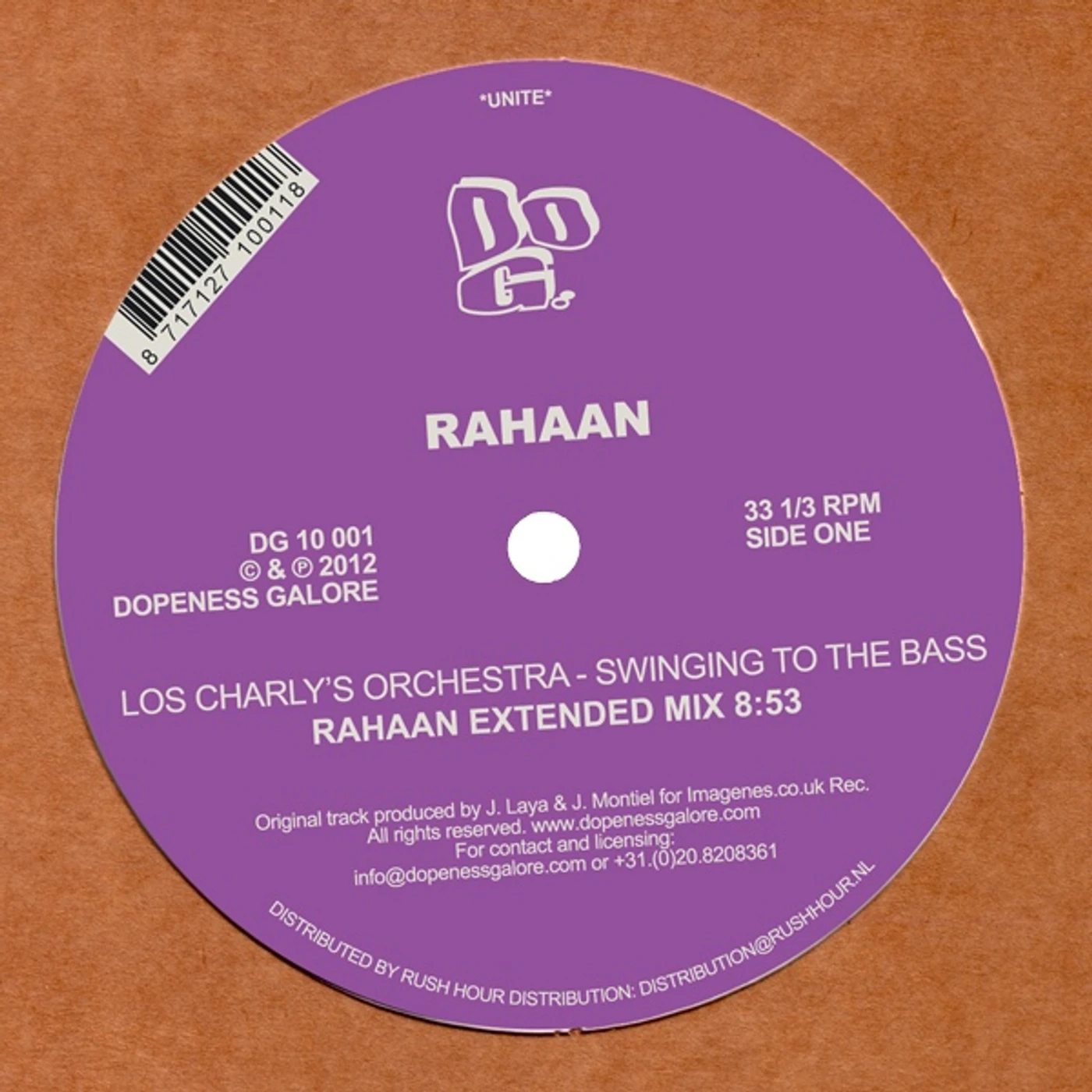 Rahaan SWINGING TO THE BASS Vinyl Record
