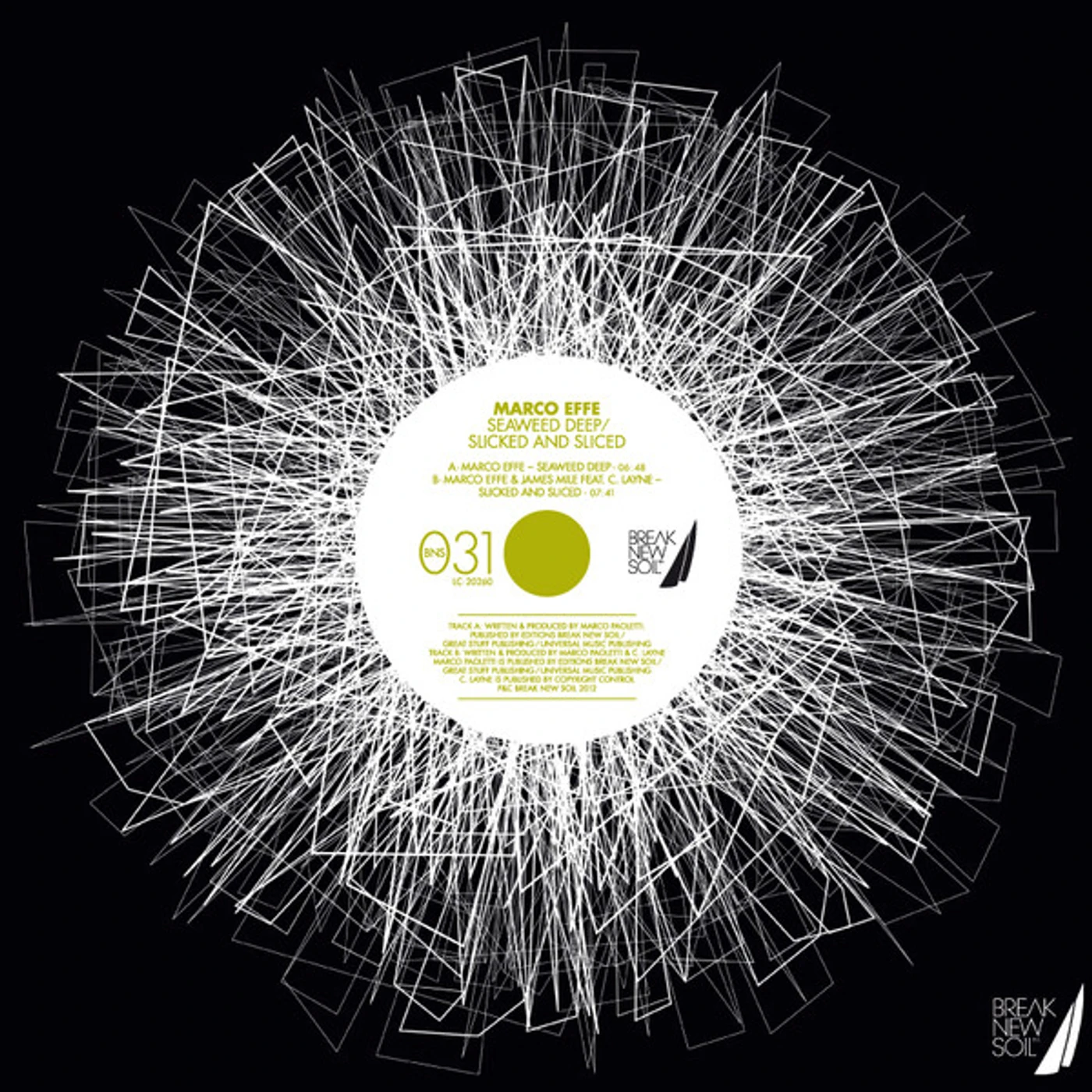 Marco Effe Seaweed Deep / Slicked and Sliced Vinyl Record