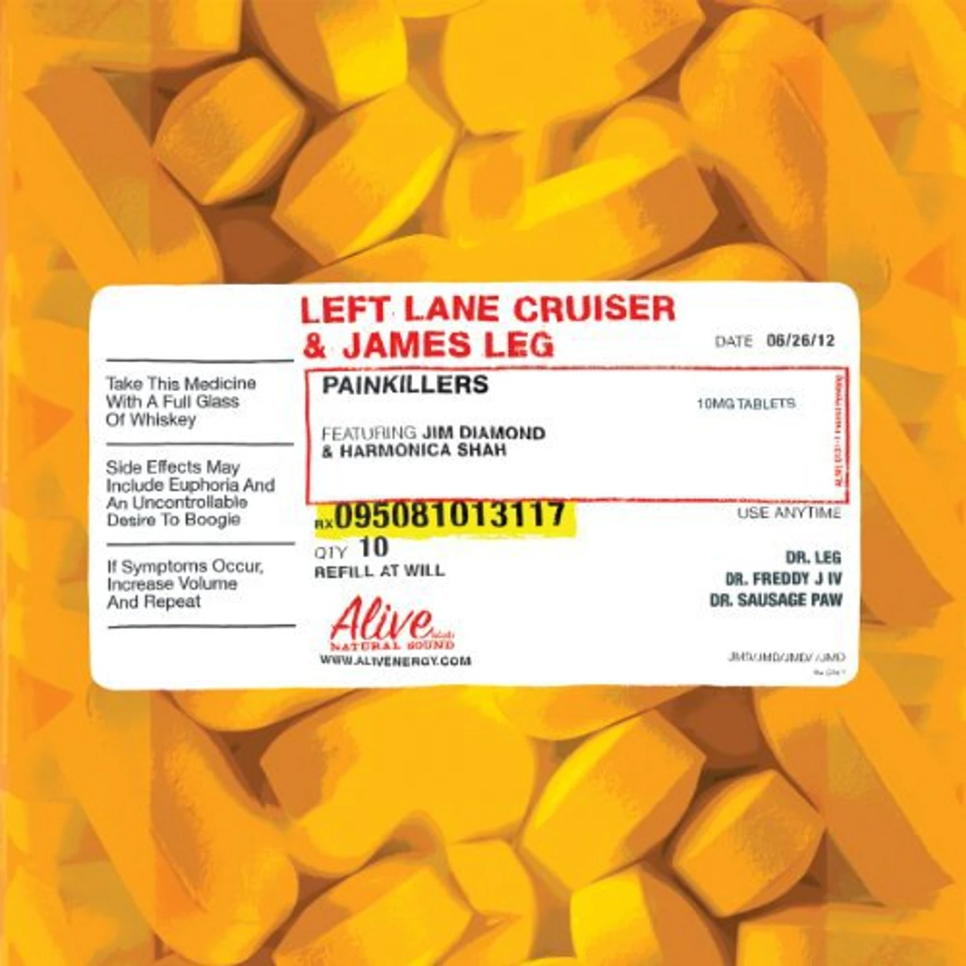 Left Lane Cruiser & James Leg Painkillers Vinyl Record