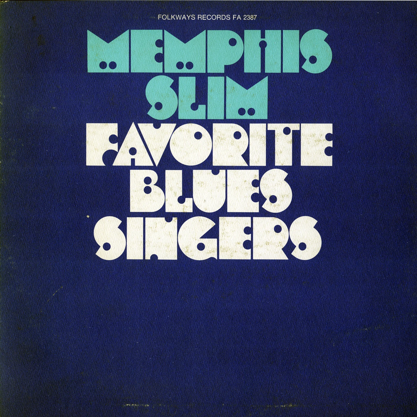 Slim Memphis MEMPHIS SLIM - FAVORITE BLUES SINGERS CD