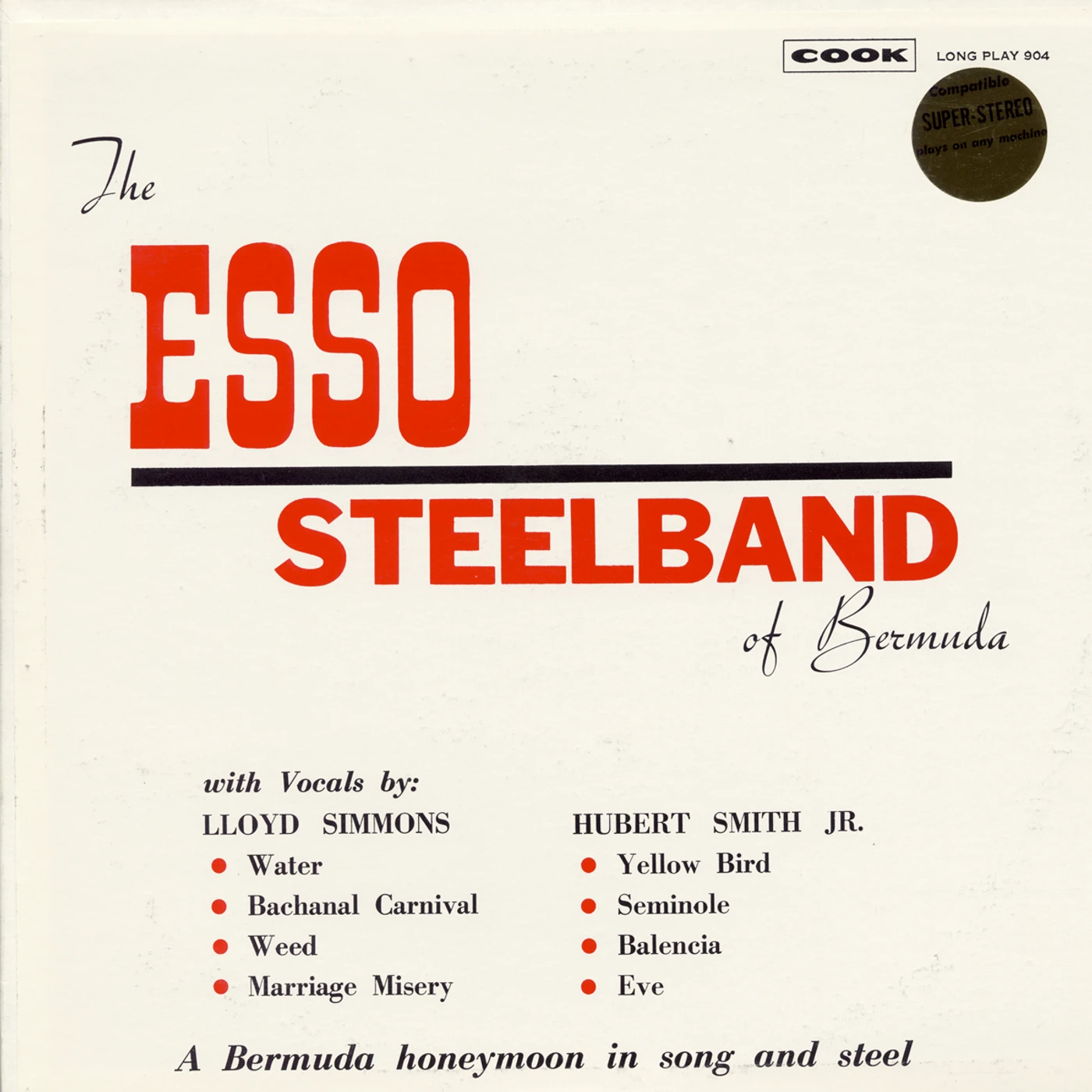 Esso Steel Band of Bermuda BERMUDA HONEYMOON CD