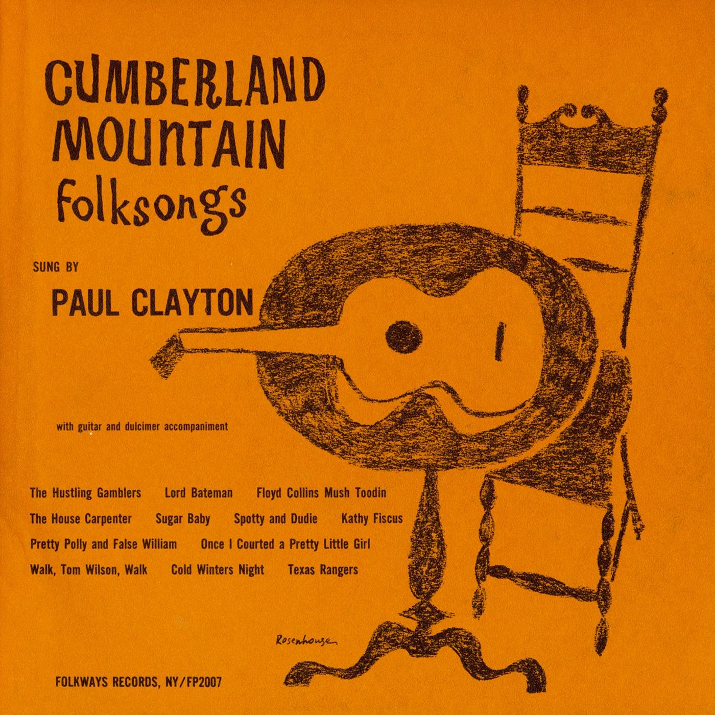 Paul Clayton CUMBERLAND MOUNTAIN FOLKSONGS CD