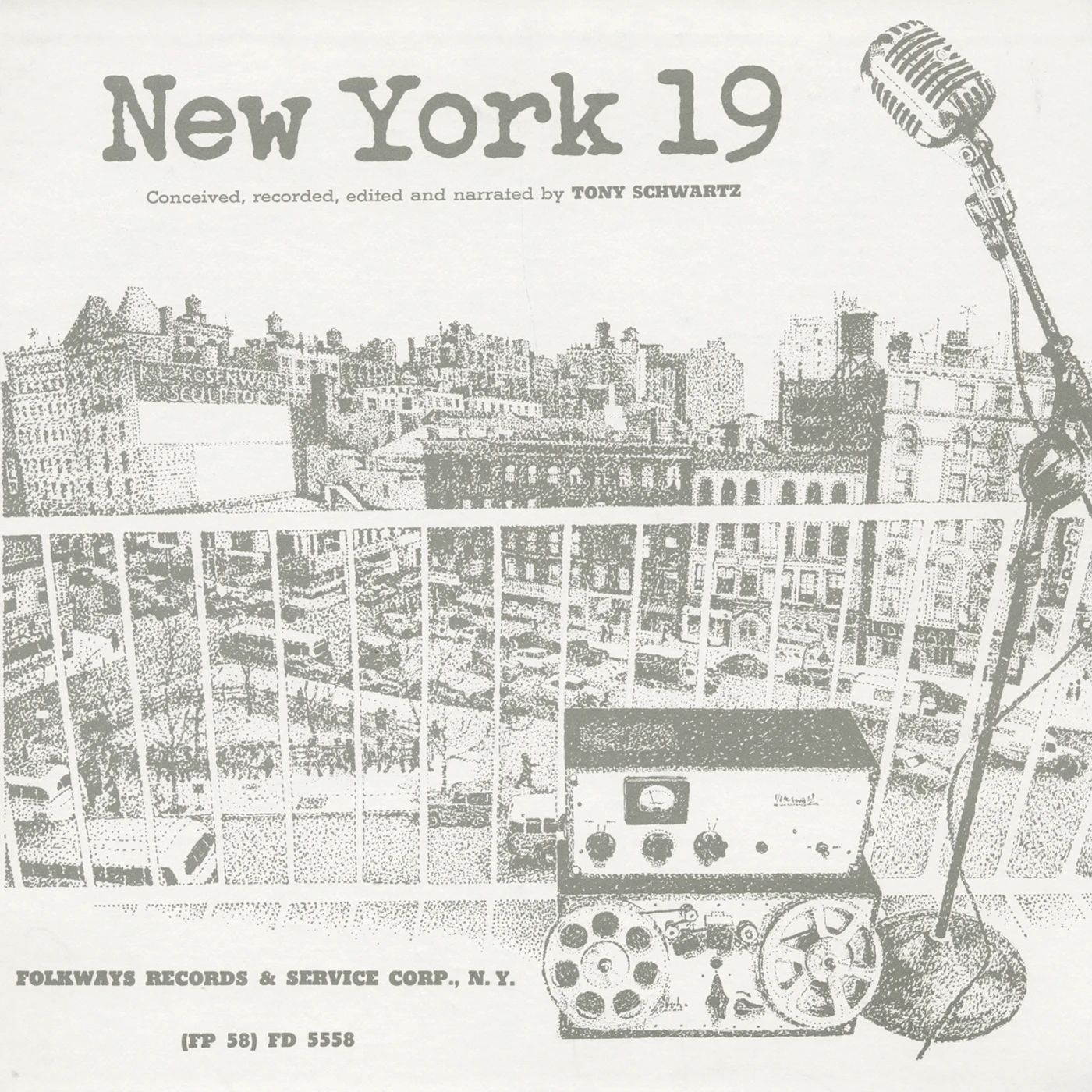 Tony Schwartz NEW YORK 19 CD