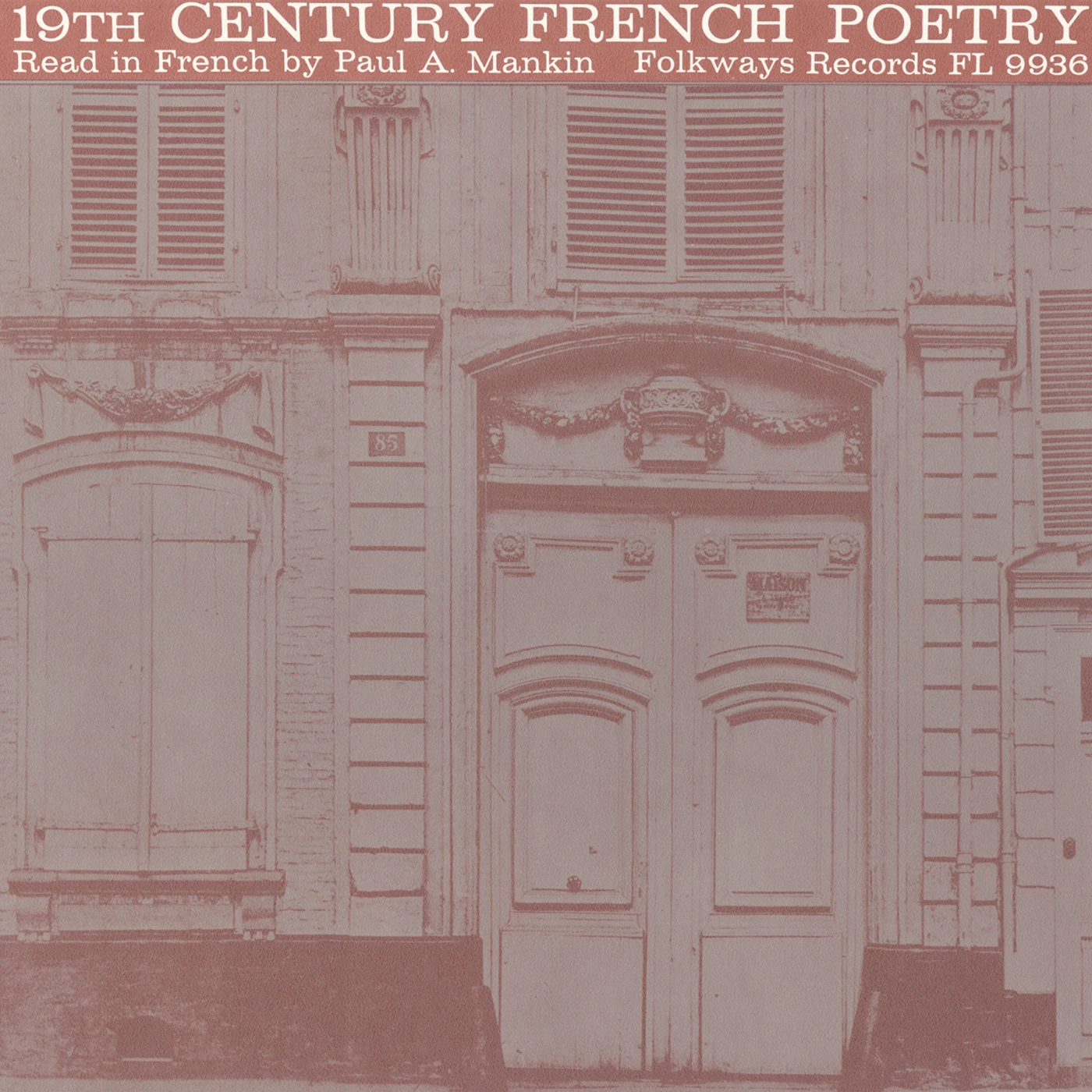 Paul A. Mankin 19TH CENTURY FRENCH POETRY CD