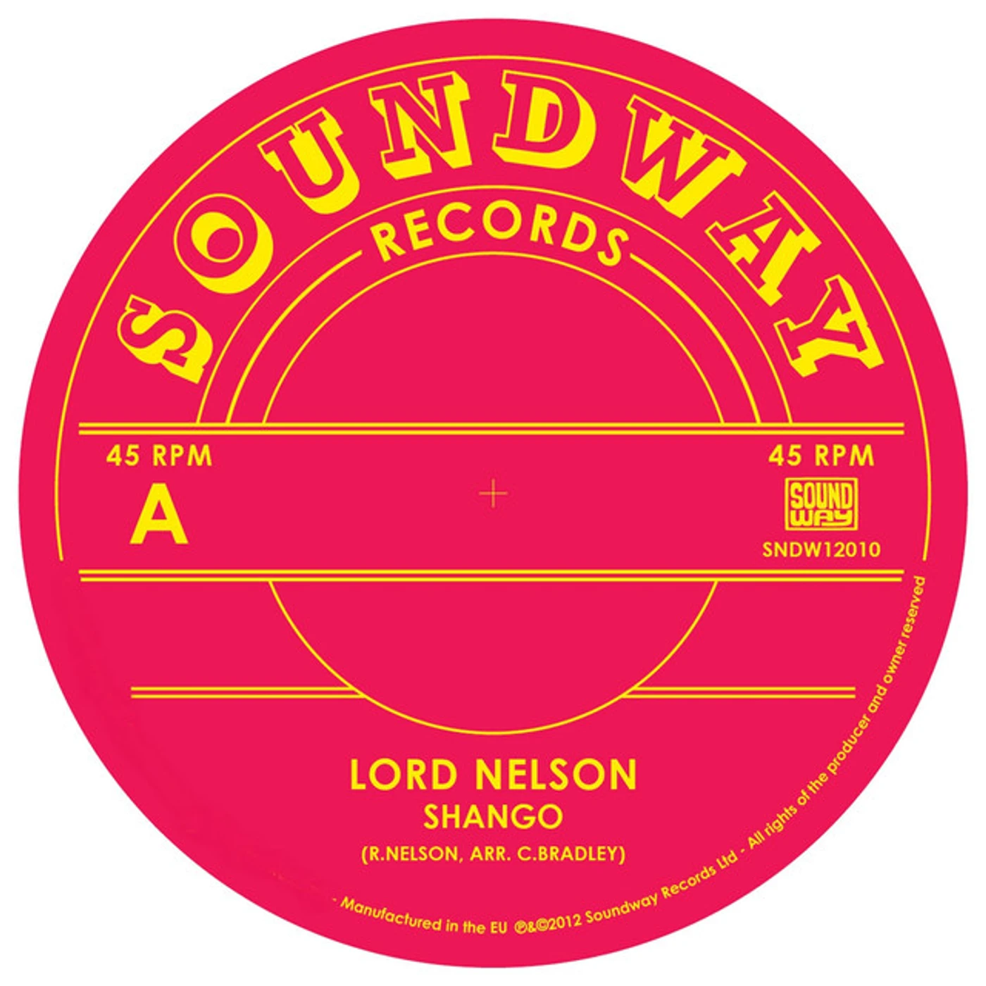 Lord Nelson Shango Vinyl Record