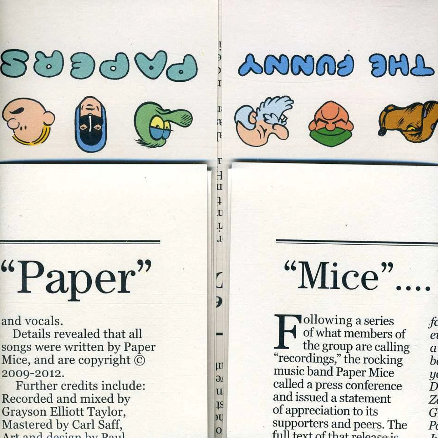 Paper Mice FUNNY PAPERS CD