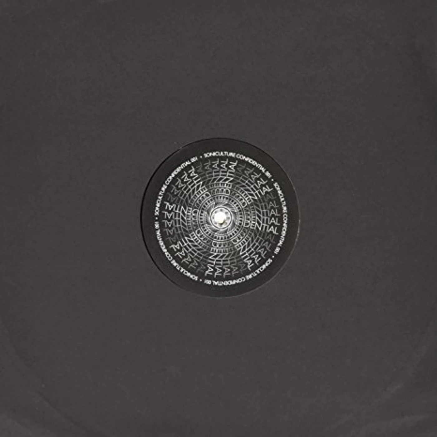 Unknown Soniculture Confidential 001 Vinyl Record